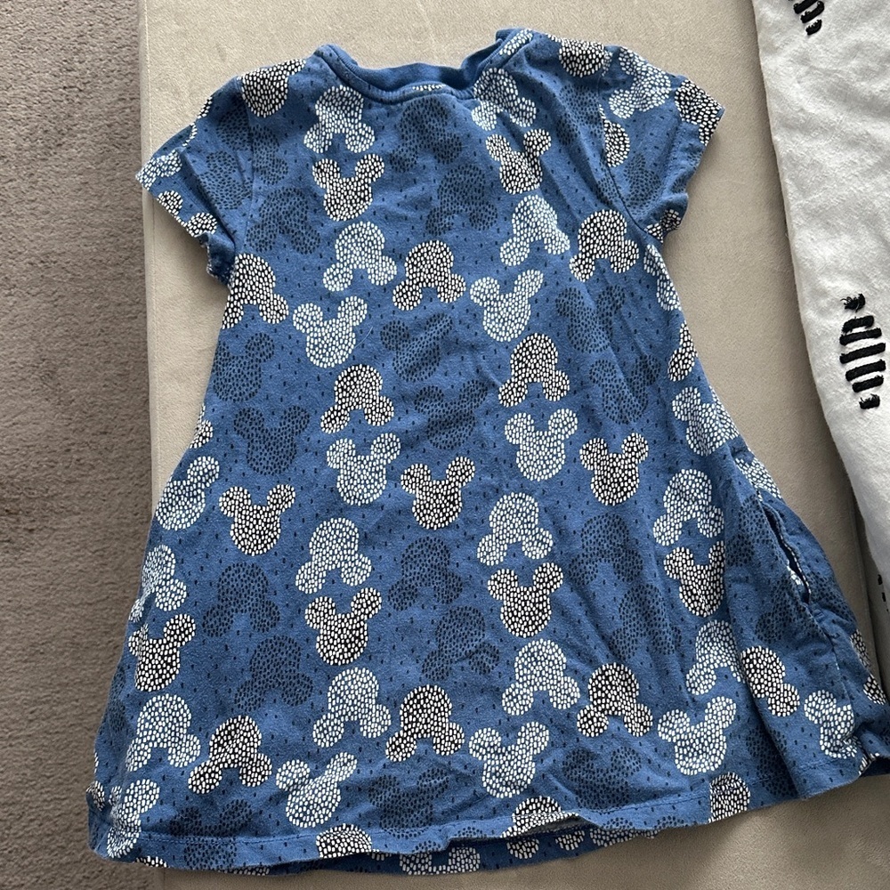 Hanna Andersson Blue and White Disney Kids Dress - Picture 3 of 3